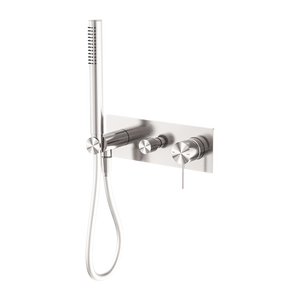 Mecca Shower Mixer Divertor System Brushed Nickel - Brushed Nickel