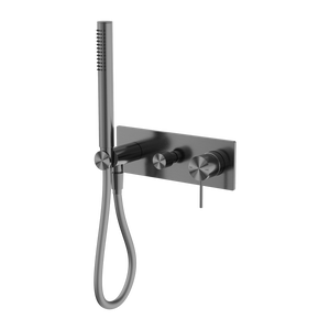 Mecca Shower Mixer Divertor System Gun Metal - Brushed Gunmetal