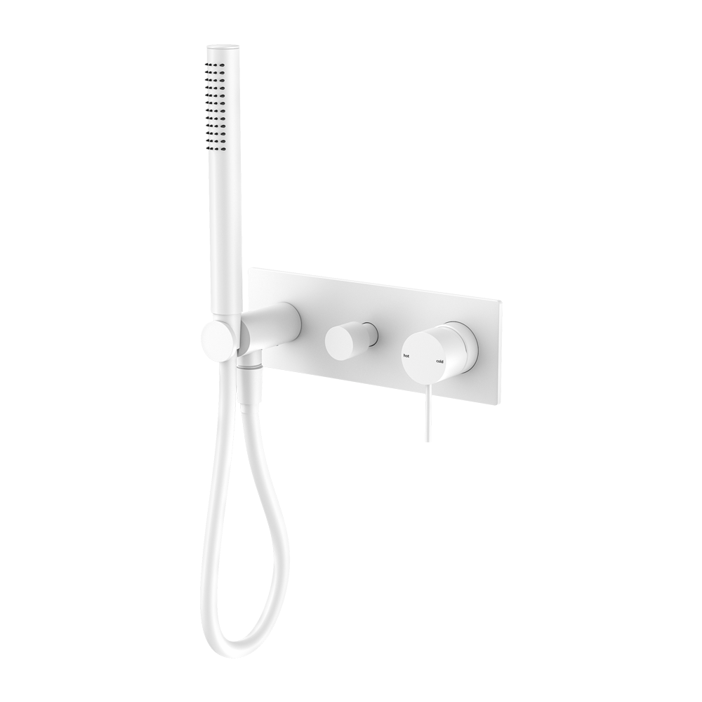 Mecca Shower Mixer Divertor System Matte White