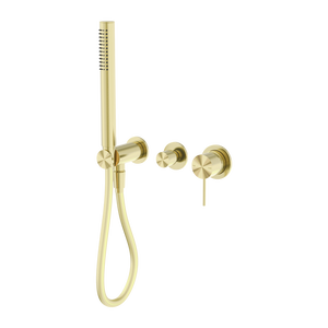Mecca Shower Mixer Divertor System Separate Back Plate Brushed Gold - Brushed Gold