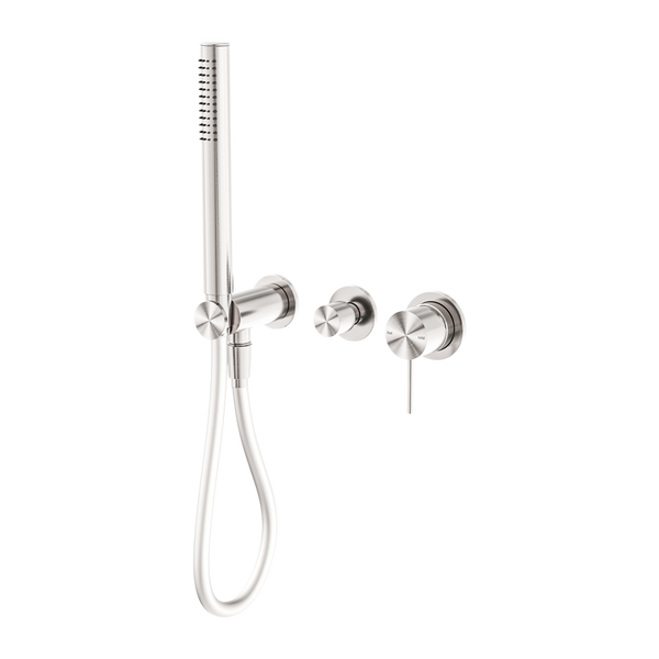 Mecca Shower Mixer Divertor System Separate Back Plate Brushed Nickel