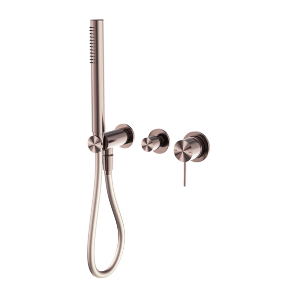Mecca Shower Mixer Divertor System Separate Back Plate Brushed Bronze