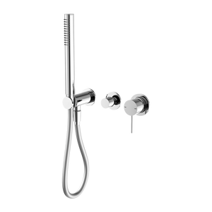 Mecca Shower Mixer Divertor System Separate Back Plate Chrome - Chrome