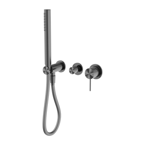 Mecca Shower Mixer Divertor System Separate Back Plate Gun Metal - Brushed Gunmetal