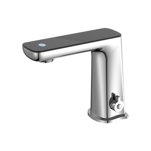 Claudia Sensor Mixer with Black Top Display Chrome - Chrome
