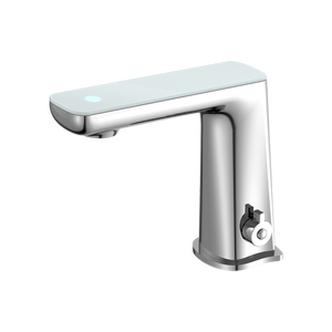Claudia Sensor Mixer with White Top Display Chrome - Chrome