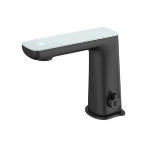 Claudia Sensor Mixer with White Top Display Matte Black - Matte Black