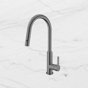 Pearl Pull Out Sink Mixer With Veggie Spray Function Brushed Gunmetal - Brushed Gunmetal