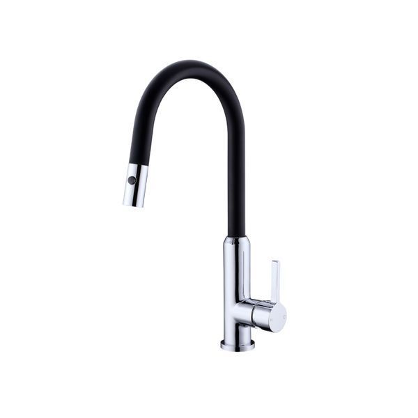 Pearl Pull Out Sink Mixer With Veggie Spray Function Matte Black
