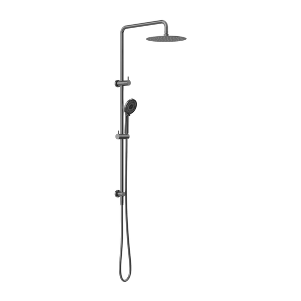 Round Project Twin Shower Gunmetal