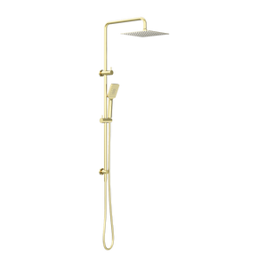 Square Project Twin Shower Brushed Gold - Brushed Gold