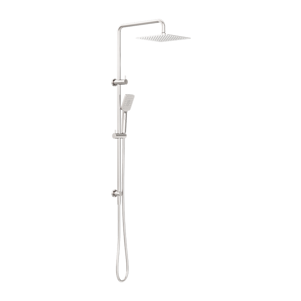 Square Project Twin Shower Brushed Nickel