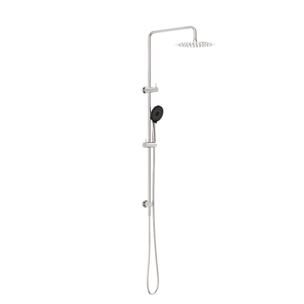 Round Project Twin Shower 4 Star Rating Brushed Nickel