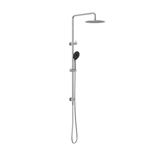 Round Project Twin Shower 4 Star Rating Chrome - Chrome