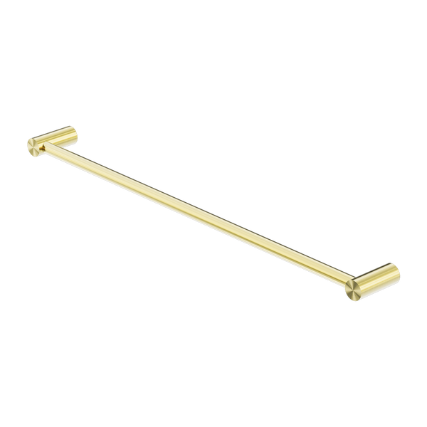 New Mecca Single Towel Rail 800mm Brushed Gold