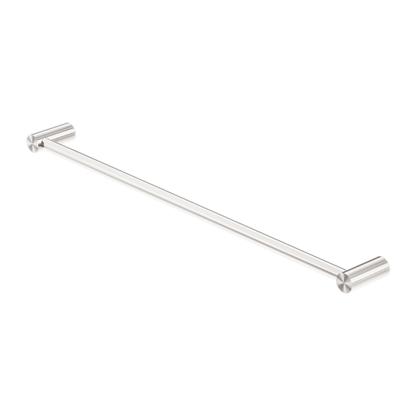 New Mecca Single Towel Rail 800mm Brushed Nickel