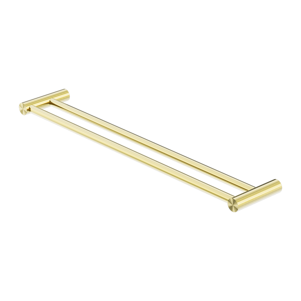 New Mecca Double Towel Rail 600mm Brushed Gold