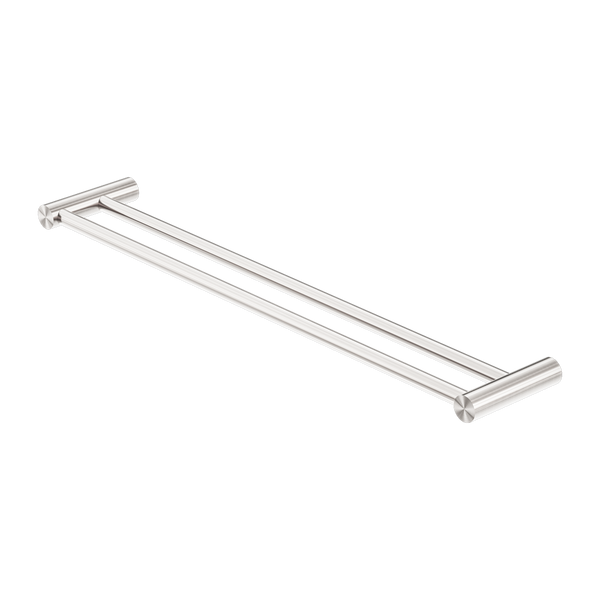 New Mecca Double Towel Rail 600mm Brushed Nickel
