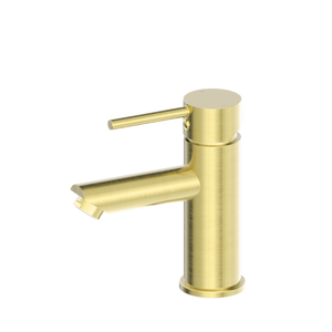 Dolce Basin Mixer Straight Spout Brushed Gold - Brushed Brass Gold