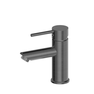 Dolce Basin Mixer Straight Spout Brushed Gunmetal - Brushed Gunmetal