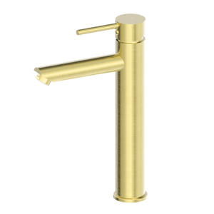 Dolce Tall Basin Mixer Brushed Gold - Brushed Brass Gold