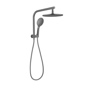 Mecca 2 in 1 Twin Shower Brushed Gunmetal - Gunmetal