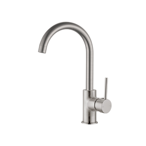 Dolce Kitchen Mixer Gooseneck Brushed Nickel - Brushed Nickel