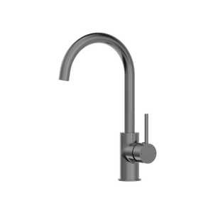 Dolce Kitchen Mixer Gooseneck Brushed Gunmetal - Brushed Gunmetal
