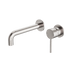 Dolce Wall Basin/Bath Mixer Separate Back Plate Brushed Nickel