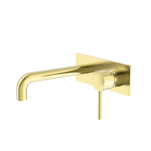 Dolce Wall Basin/Bath Mixer Brushed Gold - Brushed Gold