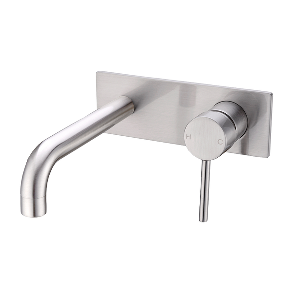 Dolce Wall Basin/Bath Mixer Brushed Nickel