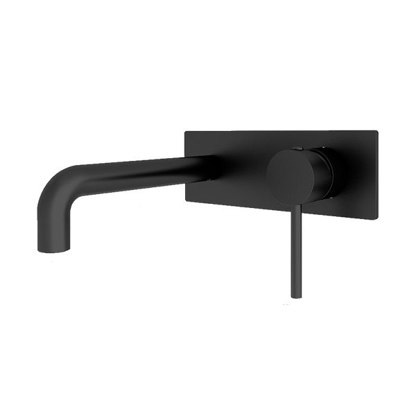 Dolce Wall Basin/Bath Mixer Matte Black