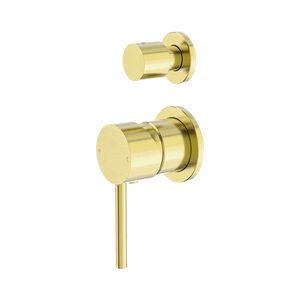 Dolce Shower Mixer with Divertor Separate Back Plate Brushed Gold - Brushed Gold