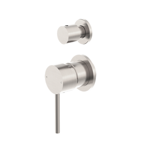 Dolce Shower Mixer with Divertor Separate Back Plate Brushed Nickel - Brushed Nickel