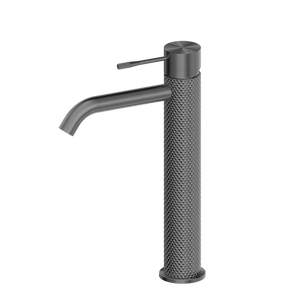 Opal Tall Basin Mixer Graphite - Brushed Gunmetal