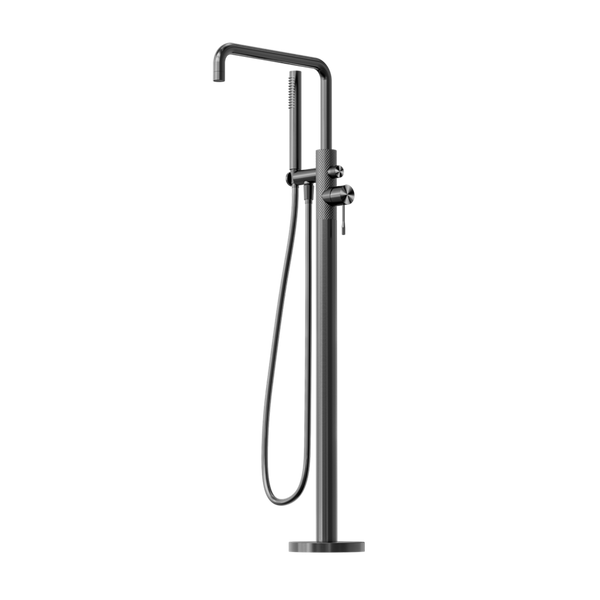 Opal Free Standing Bath Mixer with Hand Shower Graphite