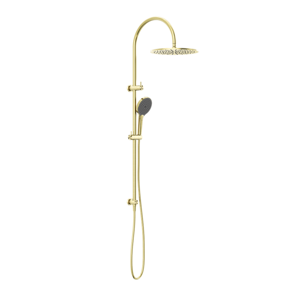 Opal Twin Shower with Air Shower II Brushed Gold
