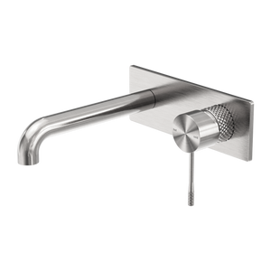 Opal Wall Basin/Bath Mixer 260mm Brushed Nickel - Brushed Nickel
