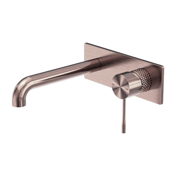 Opal Wall Basin/Bath Mixer 120mm Brushed Bronze