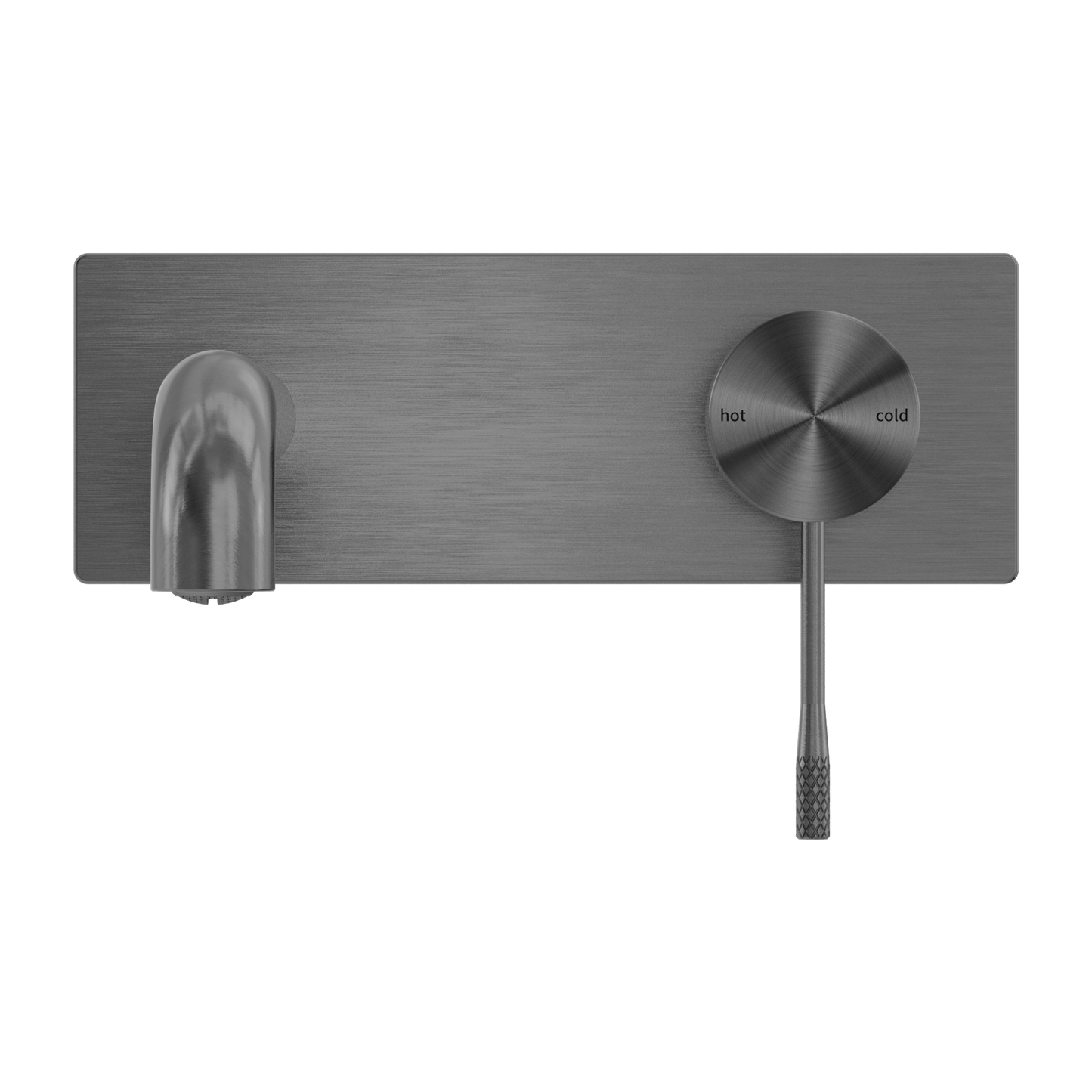 Opal Wall Basin/Bath Mixer 185mm Spout Graphite
