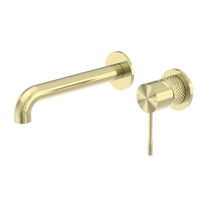 Opal Wall Basin/Bath Mixer Separate Back Plate 260mm Brushed Gold - Brushed Gold