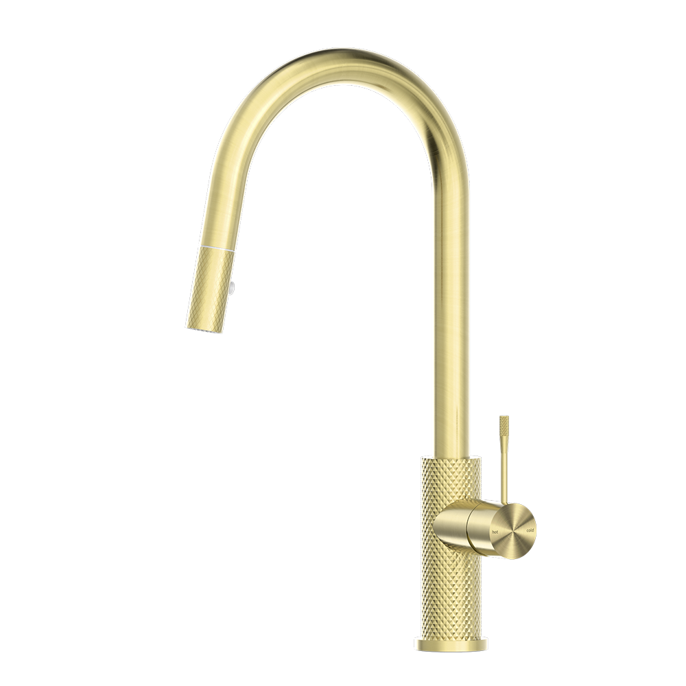 Opal Pull-Out Sink Mixer Brushed Gold
