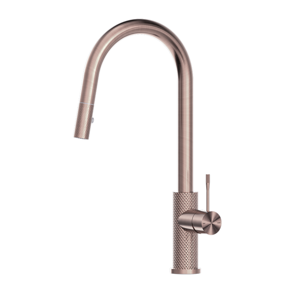 Opal Pull Out Sink Mixer With Vegie Spray Function Brushed Bronze