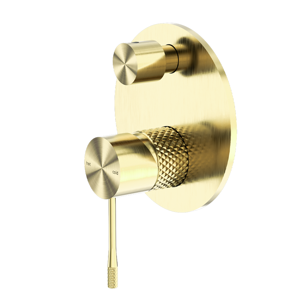 Opal Shower Mixer with Divertor Brushed Gold