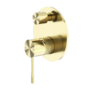 Opal Shower Mixer with Divertor Brushed Gold - Brushed Gold