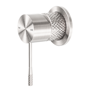 Opal Shower Mixer with 60mm Plate Brushed Nickel - Brushed Nickel