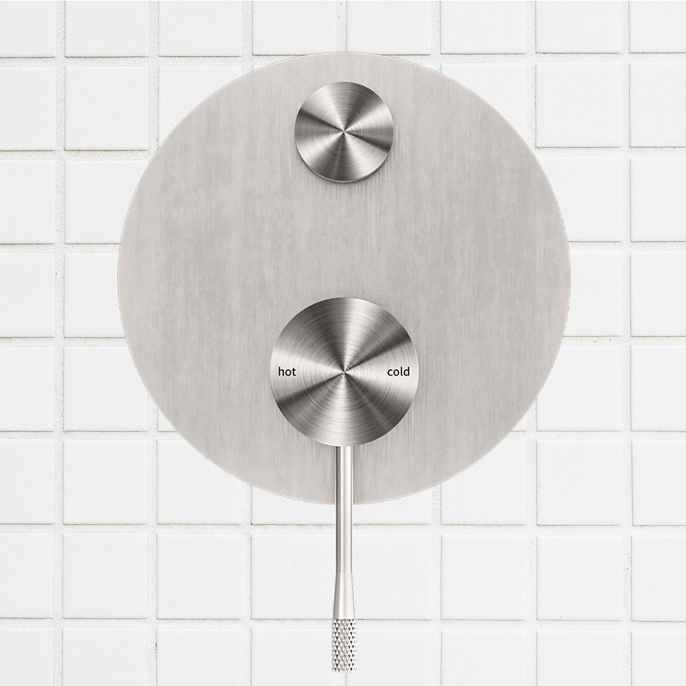 Opal Shower Mixer with Divertor Brushed Nickel