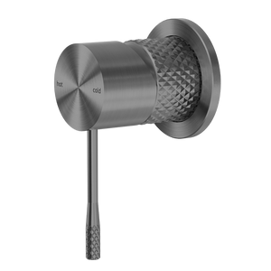 Opal Shower Mixer with 60mm Plate Brushed Gunmetal - Brushed Gunmetal