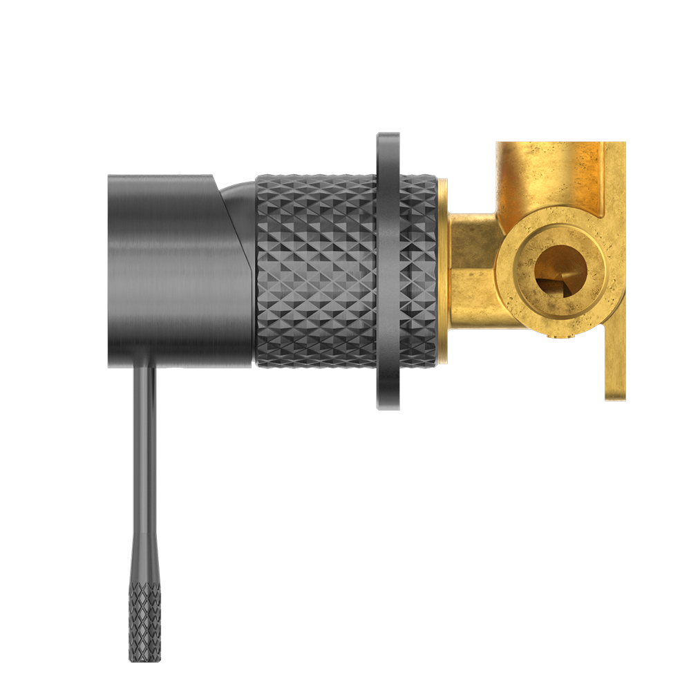 Opal Shower Mixer with 60mm Plate Brushed Gunmetal