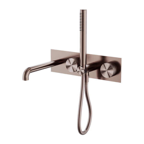 Opal Progressive Shower System With Spout 230mm Brushed Bronze